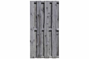 NATURA Bohlen-Zaun, grau, 180x180cm, VE: 21, Art.-Nr.: 51182