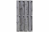 NATURA Bohlen-Zaun, grau, 180x180cm, VE: 21, Art.-Nr.: 51182