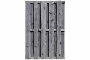 NATURA Bohlen-Zaun, grau, 90x180cm, VE: 21, , Art.-Nr.:...