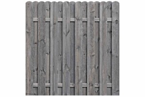 BOLEO Bohlen-Zaun gerade, grau, 180x180cm, VE: 19, Art.-Nr.: 51192