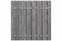 BOLEO Bohlen-Zaun gerade, grau, 180x180cm, VE: 19, Art.-Nr.: 51192