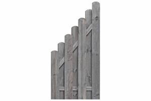 BOLEO Bohlen-Zaun Abschlusselement groß, grau, 90x180/90cm, VE: 19, Art.-Nr.: 51194 (Ab Lager Lübbecke / Shop nur auf Anfrage / LZ ca. 3 - 4 Wochen)