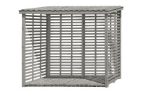 Kaminholzregal FLAMMO XL mit Rückwand, grau, 237x114x203cm, VE: 1, Art.-Nr.: 66014