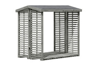 Kaminholzregal FLAMMO L, grau, 208x75x200cm, VE: 4, Art.-Nr.: 66015