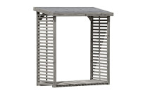 Kaminholzregal FLAMMO L, grau, 208x75x200cm, VE: 4, Art.-Nr.: 66015