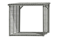 Kaminholzregal FLAMMO XL, grau, 237x114x203cm, VE: 4, Art.-Nr.: 66016