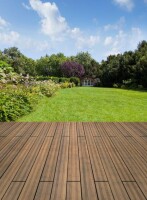 20 x 140 x 1870 mm aMbooo Terrassendiele Bambus PRIMAVERDE, Farbe: White Oak-vorgeölt, Profil: glatt und französisch, mit längsseitiger Kopfspundung (Abr. nach Lfm.)