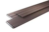 20 x 140 x 1870 mm aMbooo Terrassendiele Bambus VINTAGE, Farbe: White Oak-vorgeölt, Profil: glatt und französisch, mit längsseitiger Kopfspundung (Abr. nach Lfm.)