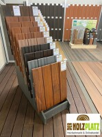 20 x 140 x 1870 mm aMbooo Terrassendiele Bambus VINTAGE, Farbe: White Oak-vorgeölt, Profil: glatt und französisch, mit längsseitiger Kopfspundung (Abr. nach Lfm.)