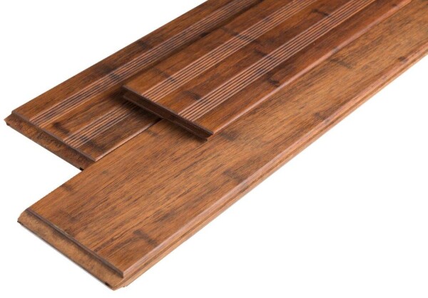 20 x 140 x 1870 mm aMbooo Terrassendiele Bambus SELECT, Farbe: Coffee-vorgeölt, Profil: glatt und französisch, mit längsseitiger Kopfspundung (Abr. nach Lfm.)