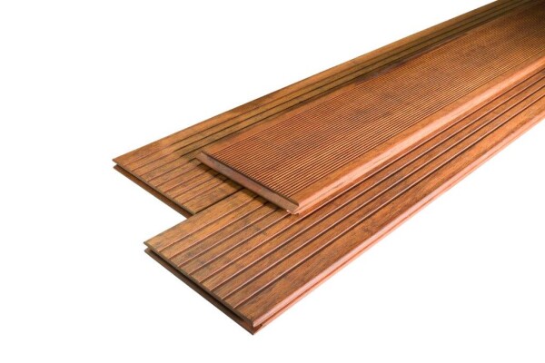 20 x 200 x 1870 mm aMbooo Terrassendiele Bambus PRESTIGE, Farbe: Coffee-vorgeölt, Profil: grob genutet und fein genutet, mit längsseitiger Kopfspundung (Abr. nach Lfm.)