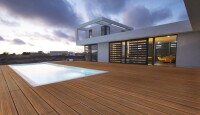 20 x 200 x 1870 mm aMbooo Terrassendiele Bambus PRESTIGE, Farbe: Coffee-vorgeölt, Profil: grob genutet und fein genutet, mit längsseitiger Kopfspundung (Abr. nach Lfm.)