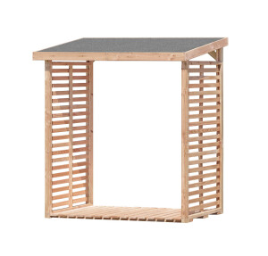 Kaminholzregal KAMO L, Lärche, 200x75x200, VE: 4, Art.-Nr.: 66017