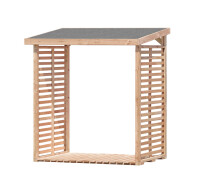 Kaminholzregal KAMO L, Lärche, 200x75x200, VE: 4, Art.-Nr.: 66017