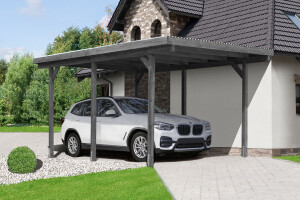 Einzelcarport, grau , 303x505cm, VE: 1, Art.-Nr.: 68002