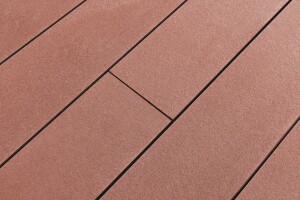 20 x 84,5 x 3150 mm Cedral Terrassendielen aus Faserzement Farbe: Warmes Rot mit Clip-Nut, Brandklasse A2 (Abrechnung nach Lfm.)