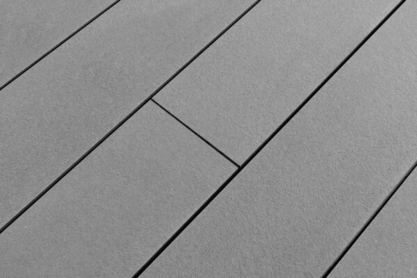 20 x 175 x 3150 mm Cedral Terrassendielen Abschlußprofil aus Faserzement Farbe: Sanftes Grau mit eins. Clip-Nut, eins. Geschlossen, Brandklasse A2 (Abrechnung nach Lfm.)