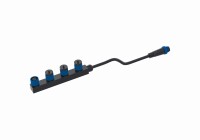 LED-LICHTSYSTEM 4-FACH VERTEILER Stecker und Kupplung IP 68,