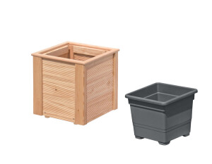 NARO 1er Pflanzkasten, Lärche, 38x38x39cm, VE: 9, Art.-Nr.: 60901