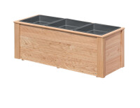 NARO 3er Pflanzkasten, Lärche, 101x38x39cm, VE: 6, Art.-Nr.: 60903