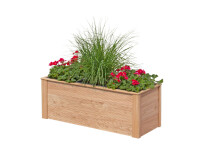 NARO 3er Pflanzkasten, Lärche, 101x38x39cm, VE: 6, Art.-Nr.: 60903