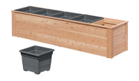 NARO 5er Pflanzkasten, Lärche, 166x38x39cm, VE: 6, Art.-Nr.: 60905