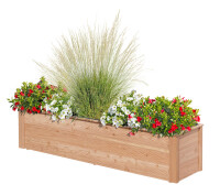 NARO 5er Pflanzkasten, Lärche, 166x38x39cm, VE: 6, Art.-Nr.: 60905