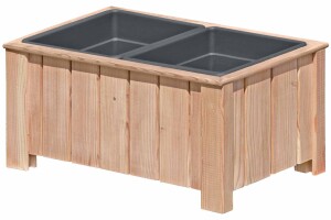 CLEO 2er Pflanzkasten, Lärche, 69x38x30cm, VE: 6, Art.-Nr.: 60922