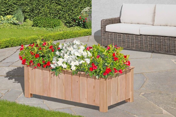 CLEO 3er Pflanzkasten, Lärche, 101x38x30cm, VE: 6, Art.-Nr.: 60923