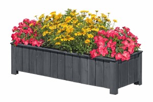 CLEO 4er Pflanzkasten, Lärche, 134x38x30cm, VE: 6, Art.-Nr.: 60924