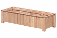 CLEO 4er Pflanzkasten, Lärche, 134x38x30cm, VE: 6, Art.-Nr.: 60924