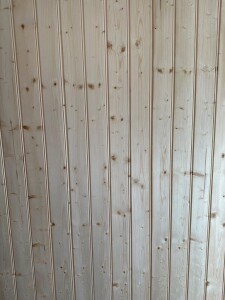 12,5 x 96 mm nord. Fichte Stabprofil / Sachsenprofil (z.B. Lambris / Lamperie), u/s hobelfallend nachsortiert, Deckbreite: 88 mm, (Abnahme volle Bunde: 10 St.)