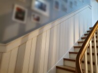 12,5 x 96 mm nord. Fichte Stabprofil / Sachsenprofil (z.B. Lambris / Lamperie), u/s hobelfallend nachsortiert, Deckbreite: 88 mm, (Abnahme volle Bunde: 10 St.)