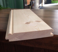 12,5 x 96 mm nord. Fichte Stabprofil / Sachsenprofil (z.B. Lambris / Lamperie), u/s hobelfallend nachsortiert, Deckbreite: 88 mm, (Abnahme volle Bunde: 10 St.)