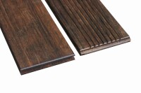 20 x 155 x 1850 mm BAMBOO X-TREME WENDE-TERRASSENDIELEN, aus thermisch behandeltem Bambus, DK 1, vorgeölt, einseitig grob geriffelt, mit Clip-Nut (Clip: 17 St. / qm), Kopfseitig: N&F (Abr. Lfm.)