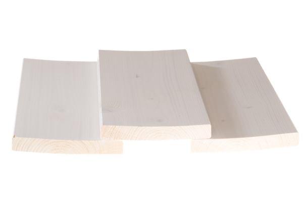 21 x 145 mm nord. Fi. Glattkantbretter weiß grundiert, 4-seitig gehobel und gefast, Bund: 5 St., Länge: 510 cm