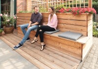 27 x 142 x 5700 mm sib. Lärche Terrassendiele unbehandelt, DK 3, Kombi-Profil, weitere Längen 300 - 360 -  400 - 450 -  480 - 540 & 600 cm je nach Verfügbarkeit (Eingabe bei Bestellung / Menge = Lfm.)
