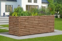 FINJA XL Halbpalisadenhochbeet, braun, 187x87x77cm, VE: 1, Art.-Nr.: 61085