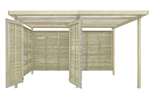 Gerätehaus Stockholm, 408x244x225cm, VE: 1, Art.-Nr.: 65022