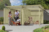 Gerätehaus Stockholm, 408x244x225cm, VE: 1, Art.-Nr.: 65022