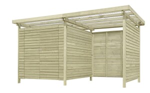 Gerätehaus Helsinki, 408x244x225cm, VE: 1, Art.-Nr.: 65023