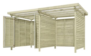 Gerätehaus Helsinki, 408x244x225cm, VE: 1, Art.-Nr.: 65023