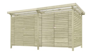 Gerätehaus Riga, 408x244x225cm, VE: 1, Art.-Nr.: 65024