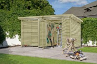 Gerätehaus Riga, 408x244x225cm, VE: 1, Art.-Nr.: 65024