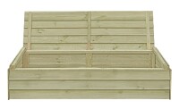 PRIMO Holzbox mit Klappdeckel, grün, 147x43x39cm, VE: 6, Art.-Nr.: 67064 (Ab Lager Lübbecke / Shop nur auf Anfrage / LZ ca. 3 - 4 Wochen)