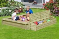 PRIMO Holzbox mit Klappdeckel, grün, 147x43x39cm, VE: 6, Art.-Nr.: 67064