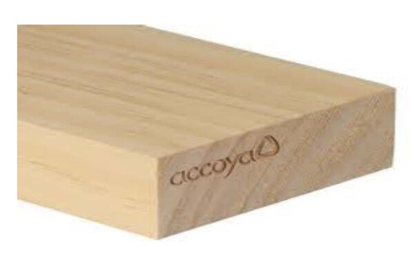 40 x 156 mm FSC Accoya-Schnittholz, Nr. 1 Clear i. Pr. 4-seitig fehlerfrei, Längen 240 / 270 360 u. 450 cm je nach Verfügbarkeit. Abgerechnet wird in Lfm.!