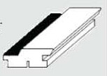 22 x 96 mm Contrast mit schwarzer Feder (Deckmaß 74...