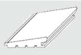 24/14 x 152 mm Conus-Profil (Deckmaß 131 mm) "Accoya" unbehandelt roh, geholbelt oder strukturiert, Sichtseite gerundet, Standardlänge: 4,80 m