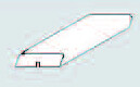 22 x 70 mm Rhombus-Profil "Accoya" unbehandelt roh, geholbelt oder strukturiert, 15 Grad Schräge Sichtseite gerundet, Standardlänge: 4,80 m